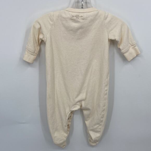 Baby Gap Unisex Organic Cotton Off White Sleeper/ Footie Size 0-3 Months - Picture 6 of 9
